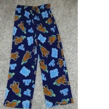 Mens Lounge Pants Scooby Doo Blue Fleece Pajamas Bottoms-size XL - £7.84 GBP