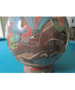 Large Helio Gutierrez Nicaraguan Art Pottery Vase WITH BASE SIGNED - £276.16 GBP