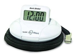 Sonic Shaker SBP100 Vibrating Travel Alarm Clock - Hard of Hearing, Deaf - $39.95