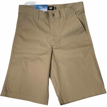 New Lee Shorts Size 30 Tan 5 Pocket Cotton Blend Flat Front Mens 30X11.5 - £15.51 GBP