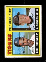 1967 Topps #72 George KORINCE/TOM Matchick Vg (Rc) Tigers Rookies *X88831 - £2.12 GBP