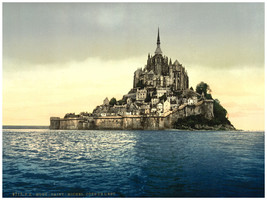 11x14&quot;Decoration CANVAS.Interior design art studio.Mount St.Michel.6319 - $32.67