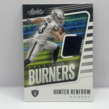 2020 Panini Absolute Football Hunter Renfrow Absolute Burners Relic #13 Raiders - £2.49 GBP