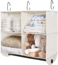 Storageworks Hanging Closet Organizer With Garment Rod, 4 Section Closet... - €30,76 EUR