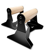 PULLUP &amp; DIP Parallettes - Push Up Handles with Ergonomic Wooden Handles... - $202.49