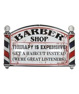 Barber Shop Therapy Is Expensive Get A Haircut Metal Novelty Wall Decor ... - £25.53 GBP