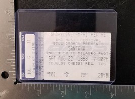 Carlos Santana - Vintage August 22, 1988 Concert Ticket Stub - £7.81 GBP