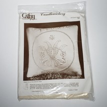 Vtg Cathy Needlecraft Candlewickery CW Dutch Eagle 18&quot;Pillow Kit Candlew... - $14.95