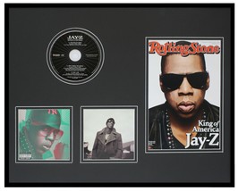 Jay Z 16x20 Framed ORIGINAL 2010 Rolling Stone Cover &amp; CD Display - £62.29 GBP