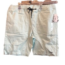 NEW Neff Logo Everyday Twill Shorts Mint Color Drawstring Mens Size XL - $304.44 MXN