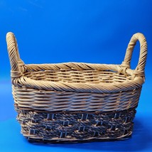 French Hand Woven Basket - Sweetgrass Wicker Jute Hemp - 12” x 9½”, 6” Depth - £19.96 GBP