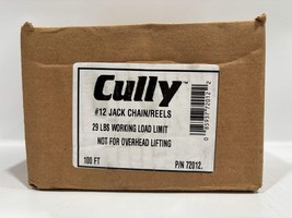 Cully 72012 #12 Zinc Plated, Jack Chain/Reel 100ft Spool (29lbs Load Limit) - $70.00