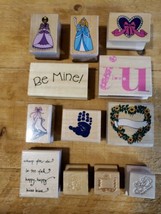 Mixed Lot of 12 Valentine and Friendship style stamps from Various Makers  - £9.64 GBP