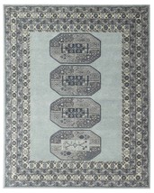 Census Porcelain Blue 8&#39;x10&#39; ft Contemporary Handmade Tufted 100% Woolen Rugs - £348.36 GBP