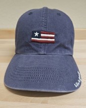 Life is Good Hat Mens One Size Blue American Flag Adjustable Cap Baseball - $12.57