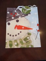 Set Of 2 Medium Sized Christmas Bags - Snowman-Brand New-SHIPS N 24 HOURS - $11.76