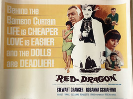 Red Dragon 1965 vintage movie poster - £78.47 GBP