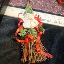 miniature Christmas angel broom ornament - £5.70 GBP