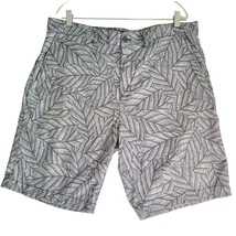 Fission Mens Shorts Size 38 Casual Dress Blue &amp; Gray Tropical Cruise Wear - £7.81 GBP