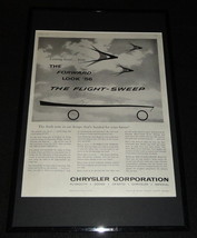 1956 Chrysler Flight Sweep Framed 11x17 ORIGINAL Advertising Display - $59.39