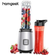 Homgeek 400w Juice Maker Portable Blender For Shakes And Smoothies With 2 Tritan - £29.98 GBP