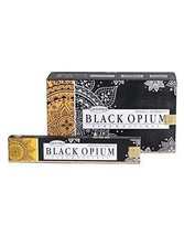 Deepika Black Opium Incense Sticks Natural Wood Agarbattis Pack of 12 - £18.29 GBP