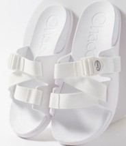 Chaco Women&#39;s Size 8 CHILLOS Slide Slip On Comfort Sandals White JCH108260 NEW - £19.78 GBP