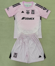 Kids Tigres UANL 2025-26 Pink Goalkeeper Kits Shirt Youth Jersey With Sh... - $49.00