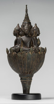 Ancien Khmer Style Sud-Est Asie Bronze Quatre Voie Statue de Bouddha - 51cm/20 &quot; - £3,650.51 GBP