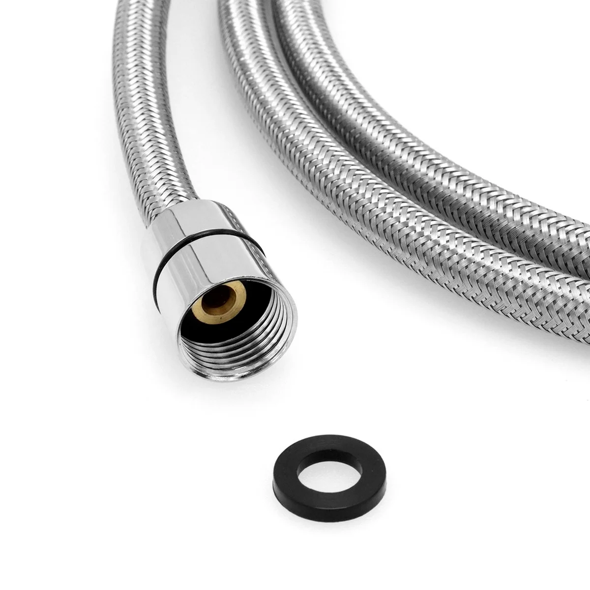 House Home 60cm F1/2 M10*1 Kitchen Faucet Hose 304 Stainless Steel Braided Pull  - £25.57 GBP
