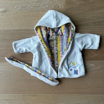 Zapf Baby Born Bathrobe Robe w/Tie Belt Reversible Good Morning - $24.99