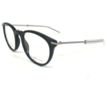 Dior Homme Eyeglasses Frames BLACKTIE201 FB8 Black Clear Silver Round 49... - $121.33