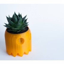 Ghost Pacman Planter Pot Hand-Made Succulent Flowers Honey Decoration 3D Printed - £9.49 GBP