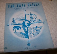 Vintage Sheet Music - Far Away Places - 1948 - Vguc! - £5.61 GBP