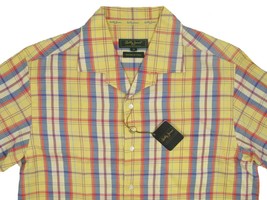 NEW $165 Bobby Jones Collection Shirt!   M   *Yellow Plaid*   *Italian Fabric* - $54.99