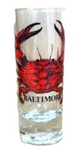 Red Crab Baltimore Md Tall Shot Glass - $12.95