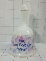 Precious Moments  Bell &quot;But Love Goes On Forever&quot;  two angels on cloud  ... - $6.95