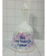 Precious Moments  Bell &quot;But Love Goes On Forever&quot;  two angels on cloud  ... - £5.57 GBP