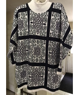 Vintage 80s Sweater Blue Green White Geometric Pattern, Cut 4 U Brand, S... - $392.85 MXN