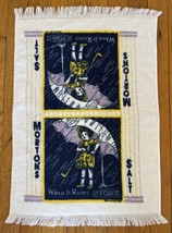 Vintage Dish Towel Morton Salt Girl When It Rains It Pours Cannon USA - £17.72 GBP