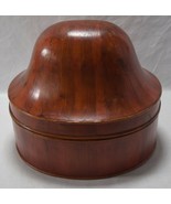 Bent Wood Oval Dome Lid Hat Box Storage Container 15&quot; x 13&quot; x 14&quot; - €254,84 EUR