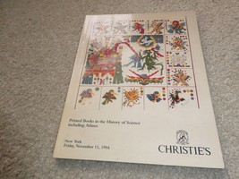 1994 Booklet Christie&#39;s Auction Catalog Printed Books in History of Science - $347.76 MXN