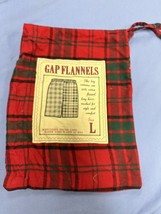 Rare Vintage Gap Drawstring Bag 12”x9” Advertising Soft Flannels Boxers - Empty - £7.91 GBP