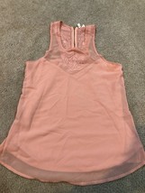 Japna Women&#39;s Size S Coral Peach Sleeveless Racer Back Tank Top - $4.99