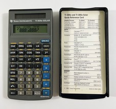 Texas Instruments TI-30X-A Scientific Solar Calculator w/ Cover TESTED Works - £6.26 GBP