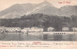 Lago Di Come Lombardy Italia ~Cadenabbia~ 1900s Foto Cartolina - £7.08 GBP