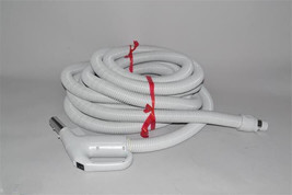 Central Vacuum Hose 40 Ft 1 3/8 Low Voltage Hose With Switch-Grey - £108.67 GBP