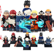 8pcs Naruto Sasuke Kakashi Obito Uchiha Akatsuki Kakuzu Hidan Sasori Minifigures - £15.17 GBP