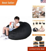 Velvet Stuffed Animal Storage Bean Bag - Ideal Kids Room Solution - $812.66 MXN