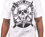 Famous Stars &amp; Straps Blanco / Negro Hombre Msa Mata Manny Santiago Cami... - $15.00